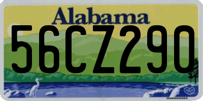 AL license plate 56CZ290