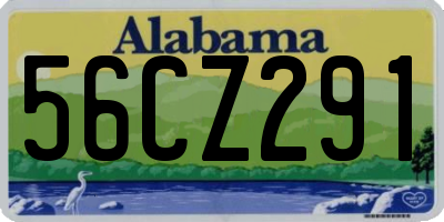 AL license plate 56CZ291