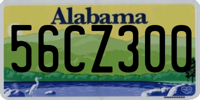 AL license plate 56CZ300