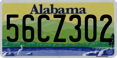 AL license plate 56CZ302