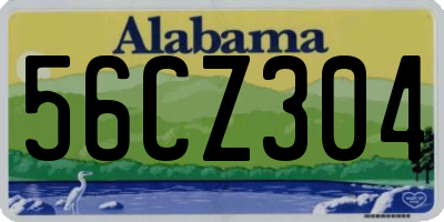 AL license plate 56CZ304