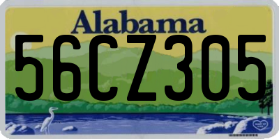 AL license plate 56CZ305