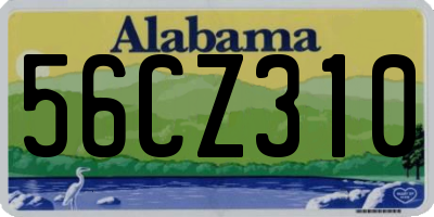 AL license plate 56CZ310