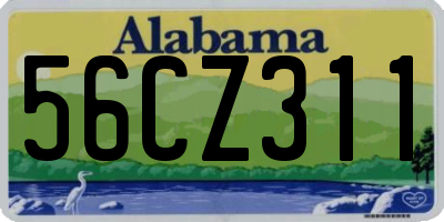 AL license plate 56CZ311