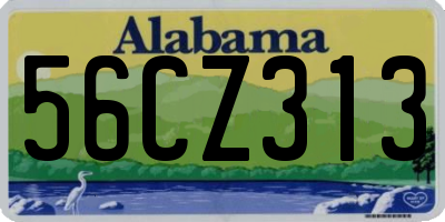 AL license plate 56CZ313