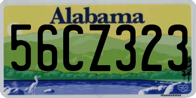 AL license plate 56CZ323