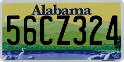 AL license plate 56CZ324