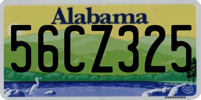 AL license plate 56CZ325