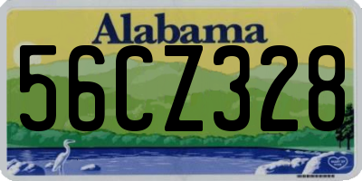 AL license plate 56CZ328