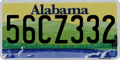 AL license plate 56CZ332