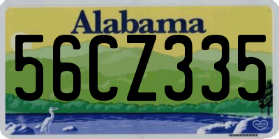 AL license plate 56CZ335