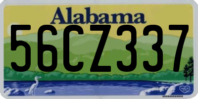 AL license plate 56CZ337