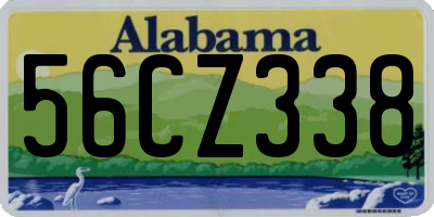 AL license plate 56CZ338