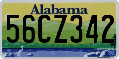 AL license plate 56CZ342