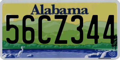 AL license plate 56CZ344
