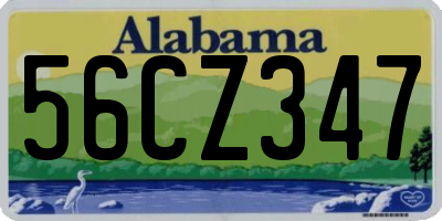 AL license plate 56CZ347