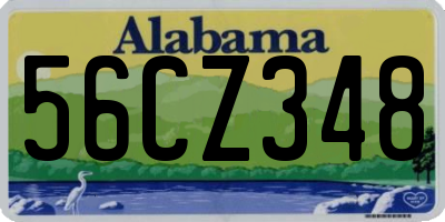 AL license plate 56CZ348