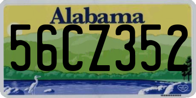 AL license plate 56CZ352