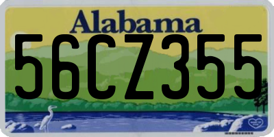 AL license plate 56CZ355
