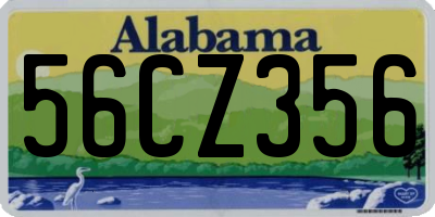 AL license plate 56CZ356