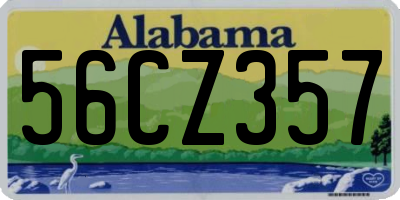 AL license plate 56CZ357
