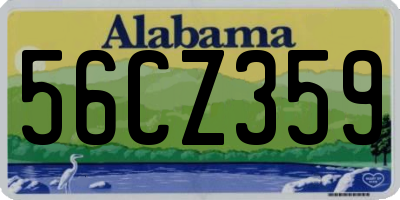 AL license plate 56CZ359