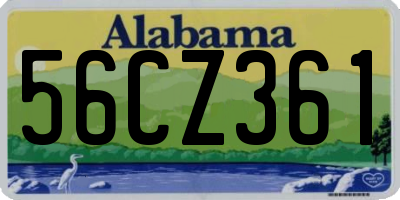 AL license plate 56CZ361