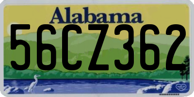 AL license plate 56CZ362