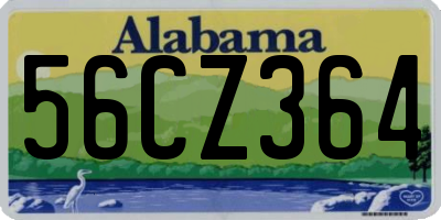 AL license plate 56CZ364