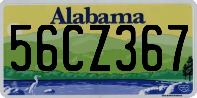 AL license plate 56CZ367