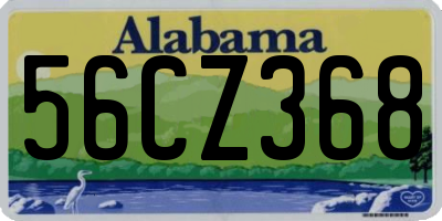 AL license plate 56CZ368