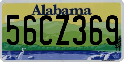AL license plate 56CZ369