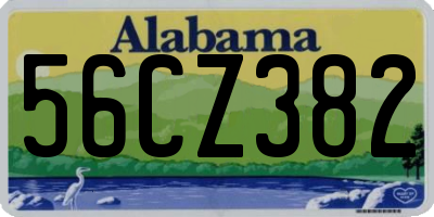 AL license plate 56CZ382
