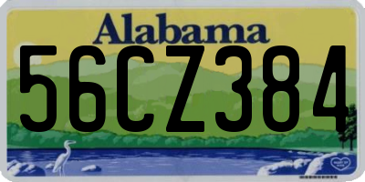 AL license plate 56CZ384