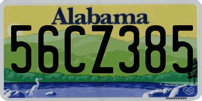 AL license plate 56CZ385