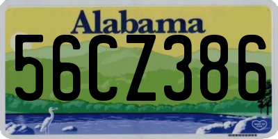AL license plate 56CZ386