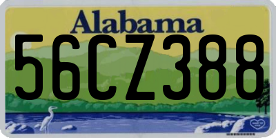 AL license plate 56CZ388