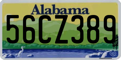 AL license plate 56CZ389