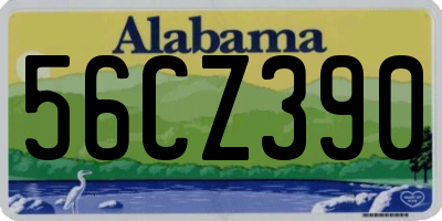 AL license plate 56CZ390