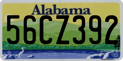 AL license plate 56CZ392