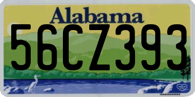 AL license plate 56CZ393