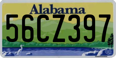 AL license plate 56CZ397