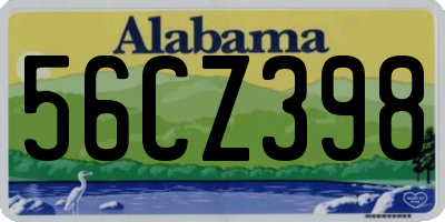AL license plate 56CZ398