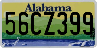 AL license plate 56CZ399