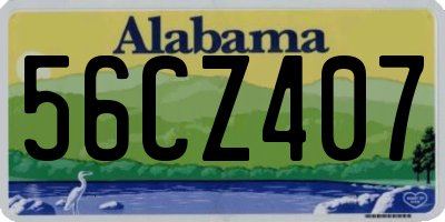 AL license plate 56CZ407