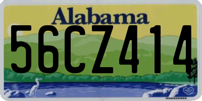 AL license plate 56CZ414