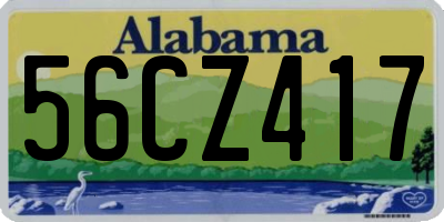 AL license plate 56CZ417