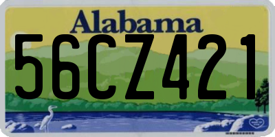 AL license plate 56CZ421