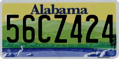 AL license plate 56CZ424