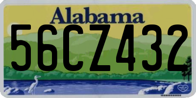 AL license plate 56CZ432